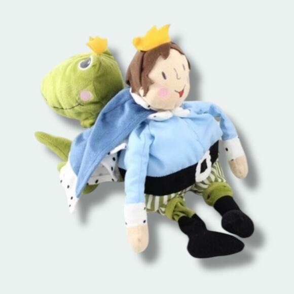Ikea Kvack Frog & Prince Plush 2 in 1 Reversible Flip Nursery Decor Shower Gift - Picture 1 of 9